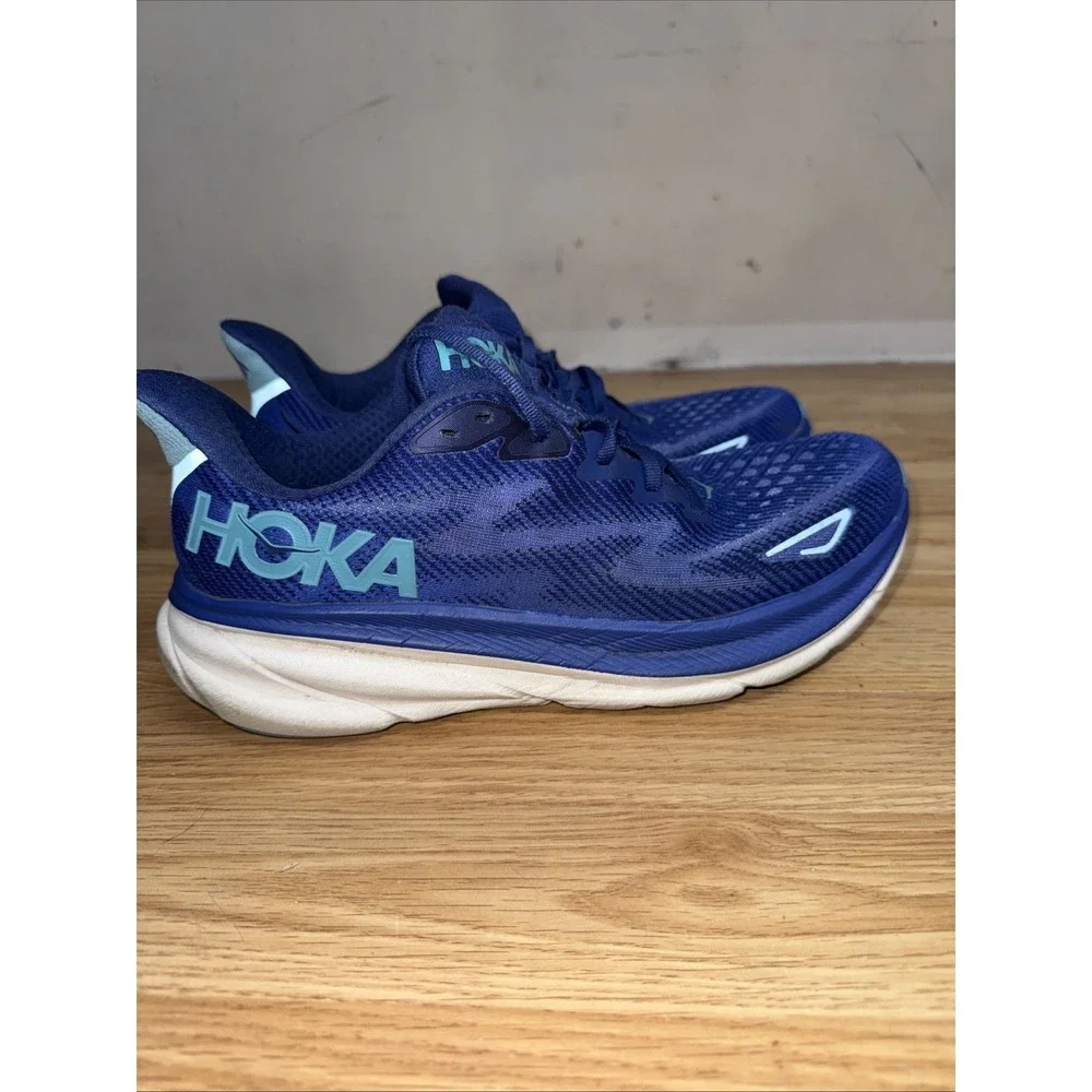 Women's Sz 10B HOKA ONE ONE Clifton 9 BBES Bellwether Blue/Evening Sky 1127896